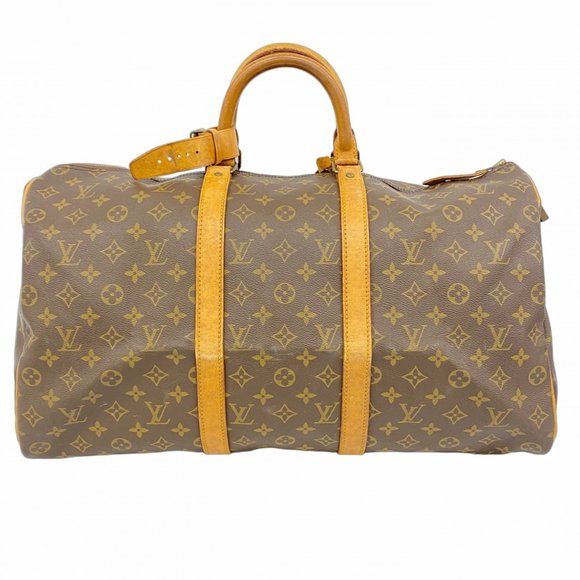 LOUIS VUITTON Brown Monogram Keepall 50 Boston Bag - Picture 1 of 13